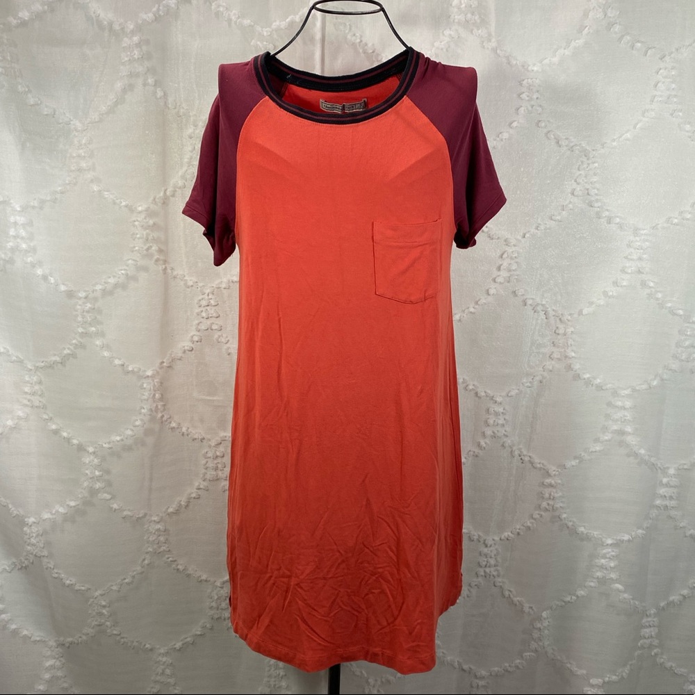 Abercrombie and Fitch orange shirt dress size S - Picture 1 of 5
